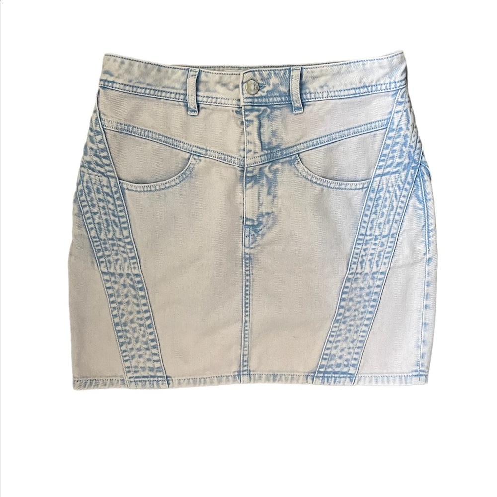 Iro Paris Jaliska Denim Mini Skirt Blue Size FR38 /US 6 - Picture 6 of 14